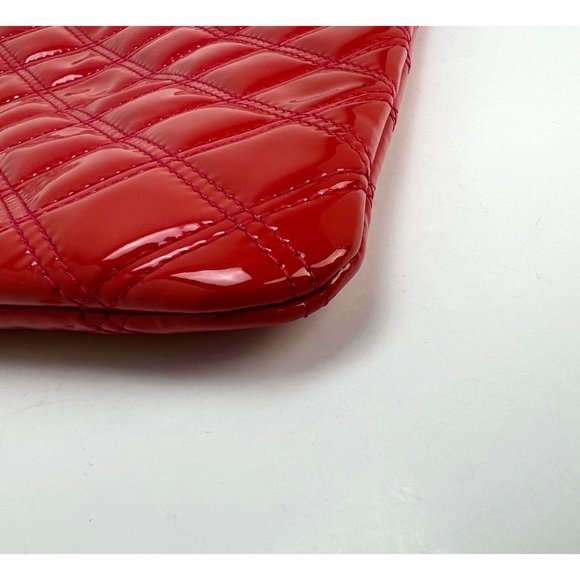 Chanel Patent Quilted Medium Cosmetic Case Dark Pink - Picture 9 of 15